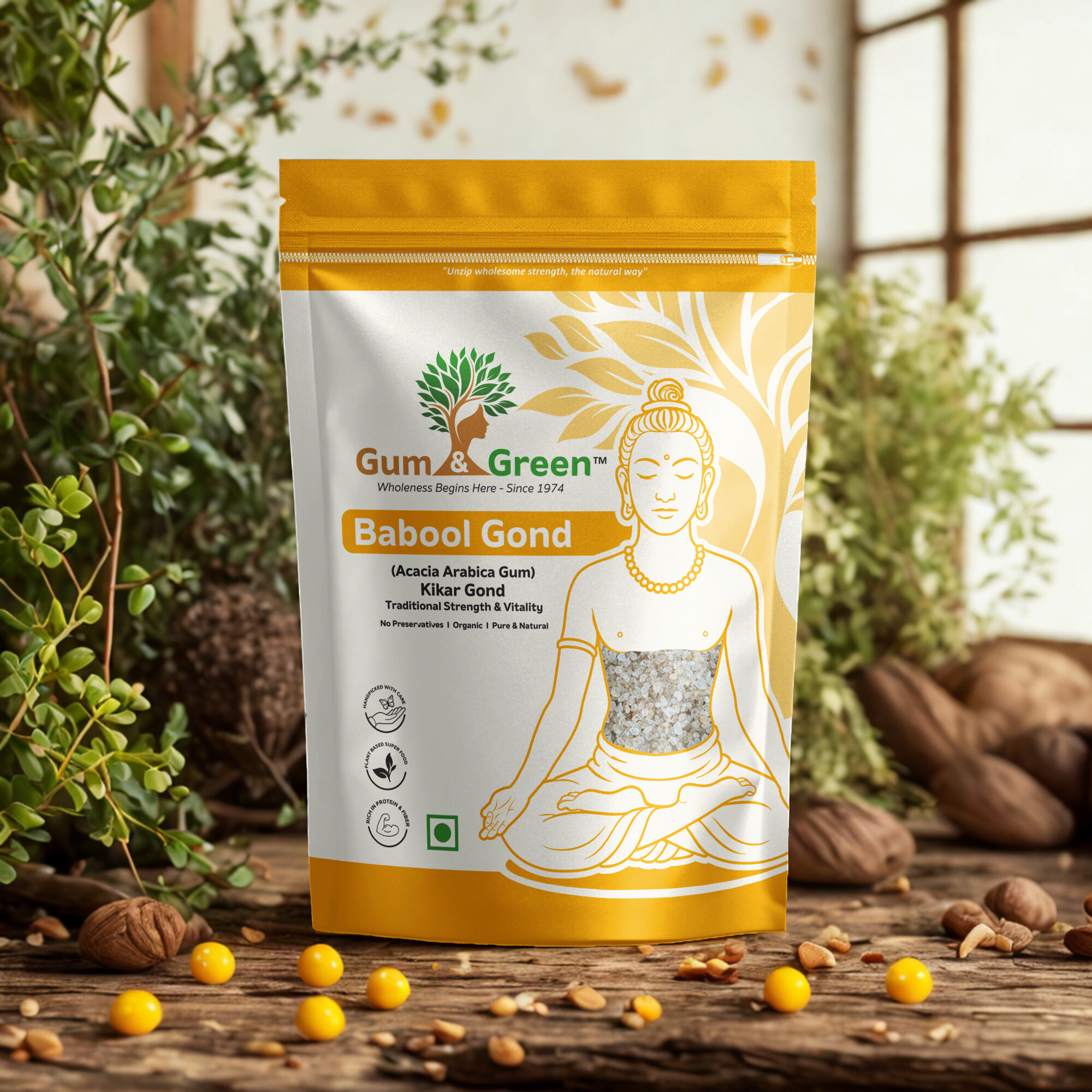 Babool Gond Acacia Gum natural edible resin”